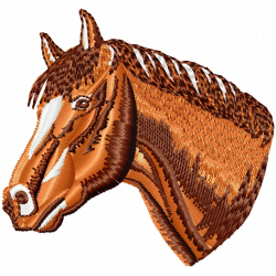 Horses Embroidery Design 11